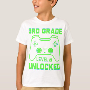 3. KLASSENSTUFE UNLOCKIERT für Kinder T-Shirt