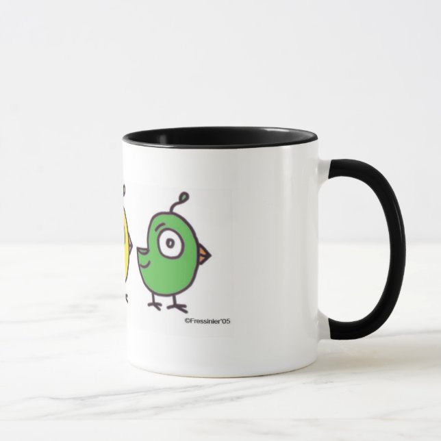 3 kleine Piepmatz-Kaffeetasse Tasse (Rechts)