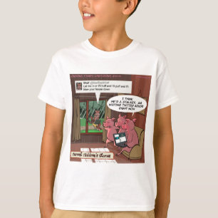 3 kleine Schweine mit Social-Media-Verstand T-Shirt
