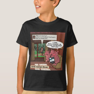 3 kleine Schweine mit Social-Media-Verstand T-Shirt