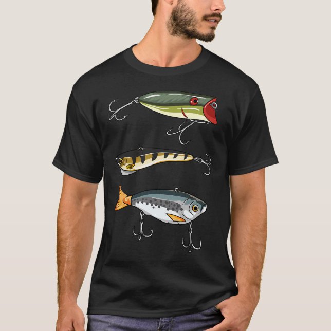 3 Köder T-Shirt (Vorderseite)