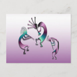 3 Kokopelli 107 Postkarte