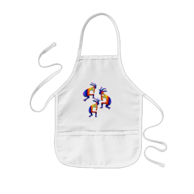 3 Kokopelli #19 Kinderschürze (Vorne)