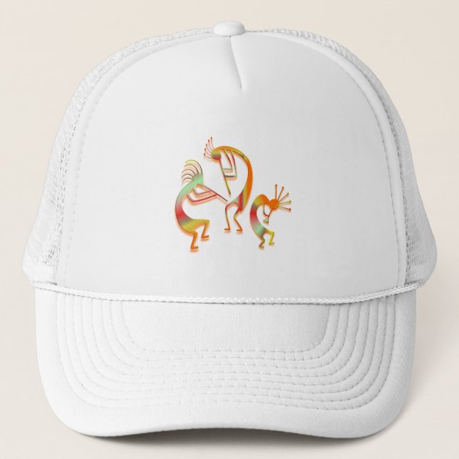 3 Kokopelli #51 Truckerkappe (Vorderseite)