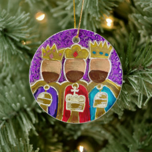 3 Könige Keramik Weihnachtsschmuck