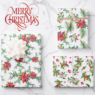 3 Koordinierung der Weihnachtsfeierlichkeiten von Geschenkpapier Set