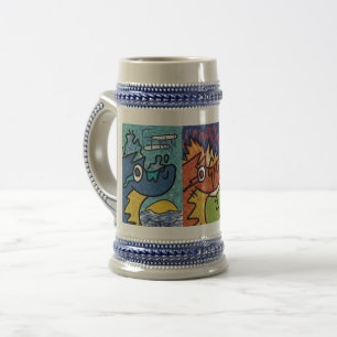 3-köpfiger Drachenstein Bierglas