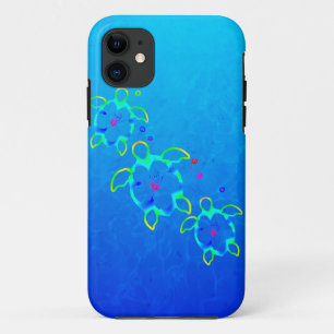 3 Krawatte gefärbte Honu Schildkröten Case-Mate iPhone Hülle