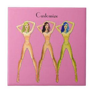 3 langbeinige Ladys Stehend Thunder_Cove Fliese
