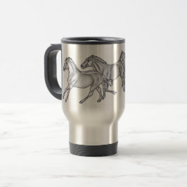 3 laufende Reise-Tasse der PferdBABBS Reisebecher