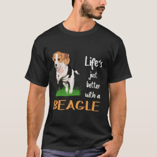 3 Leben einfach besser mit einem Beagle T-Shirt