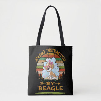 3 Leicht vom Beagle abgelenkt Tasche