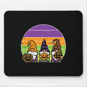 3 Leopard Kariert Gnomes Pumpkin Retro Halloween C Mousepad