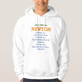 3 leyes de Newton Hoodie