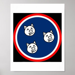 3 Little Tn Funny Grillen Poster