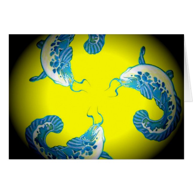 3 Lucky Blue Fish (Vorderseite (Horizontal))