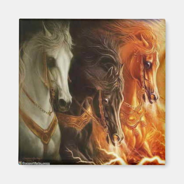 3 Magnet de chevaux (Devant)