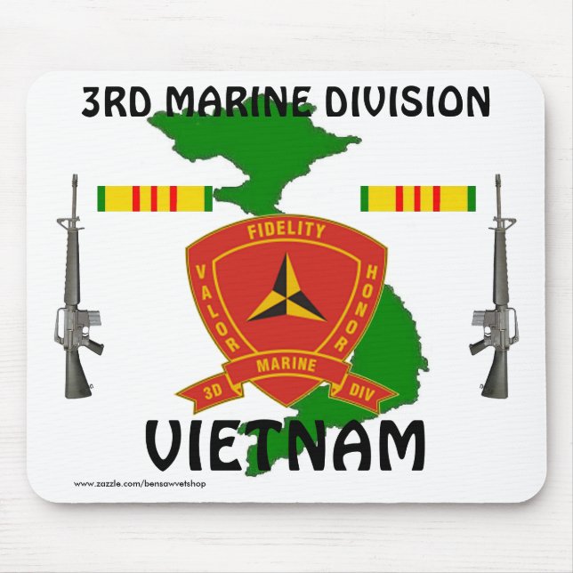 3. Marine Div Vietnam Mousepad 1/wr (Vorne)