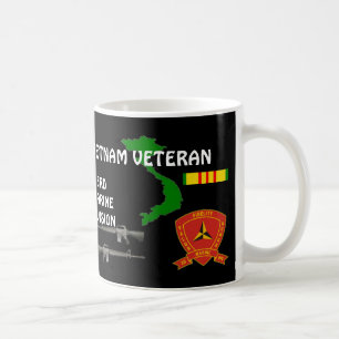 3. Marine Ribbon Div. Vietnam Veteran Coffee Mugs Kaffeetasse