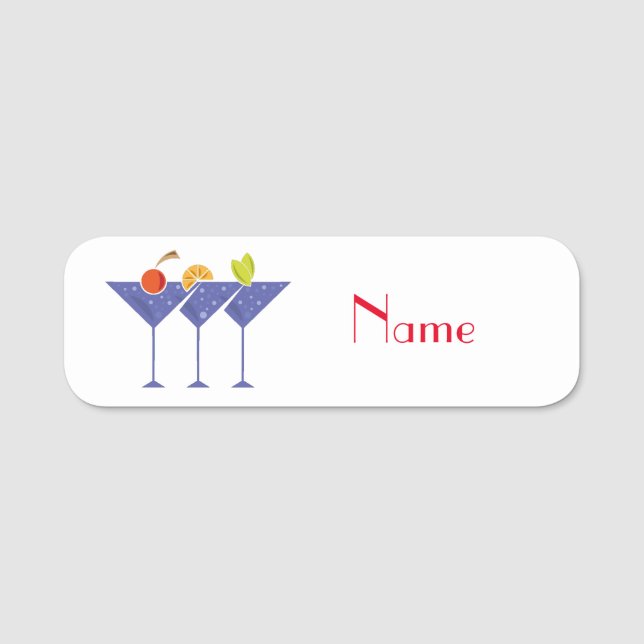 3 Martini Cocktails Thunder_Cove Namensschild (Vorderseite)