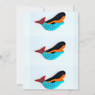 3 Mermaids Einladungskarte