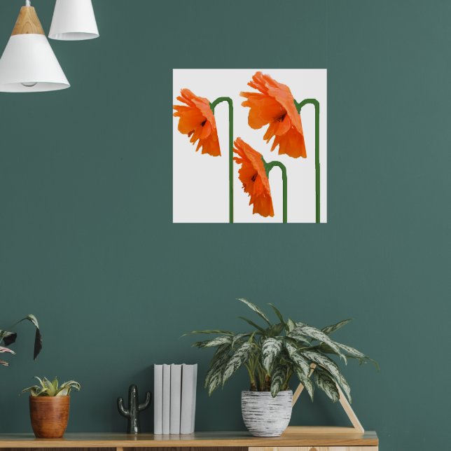 3 Mohnblumen Poster (Wohnzimmer 1)