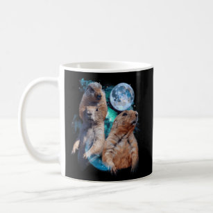 3 Moon Prairie Dog Rodent Eichhörnchen Welpe Novel Kaffeetasse