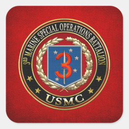 3. MSOB [3D] QUADRATISCHER AUFKLEBER