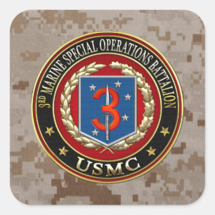 3. MSOB [3D] QUADRATISCHER AUFKLEBER