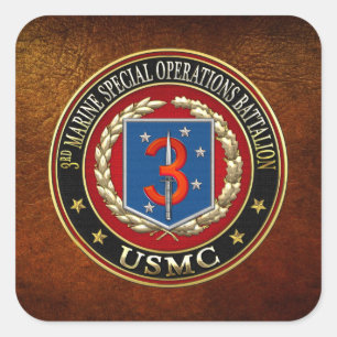 3. MSOB [3D] QUADRATISCHER AUFKLEBER