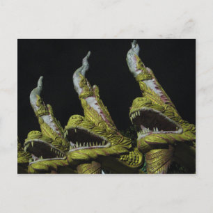 3 Nagas in der Nacht Postkarte