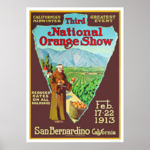 3. Nationale orange Show 1913 Poster