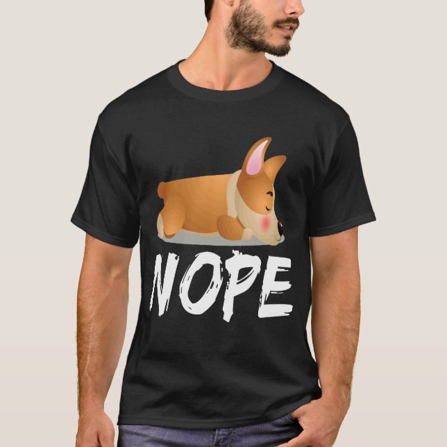 3 Nein - Corgi T-Shirt (Vorderseite)