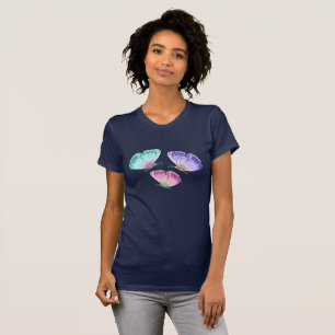 3 Niedliche Pastelfarben Wasserfarbenfrohe Schmett T-Shirt