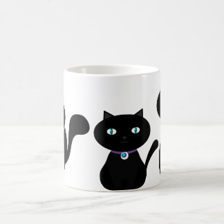 3 NIEDLICHE SCHWARZE KATZEN in allen Größen Kaffeetasse