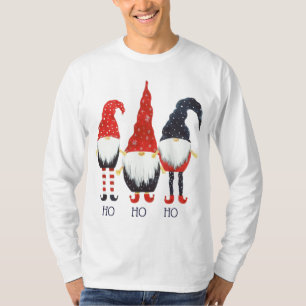 3 Niedliche Weihnachtselfen, Ho Ho Ho T-Shirt
