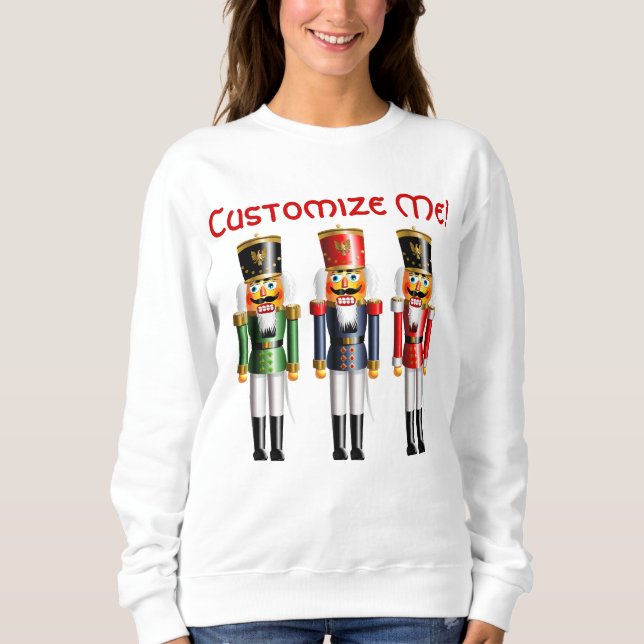 3 Nussknacker-Spielzeug-Soldaten Sweatshirt (Vorderseite)