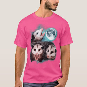 3 Opossum Mond Heulender Opossum Kopf Lustig Für T-Shirt