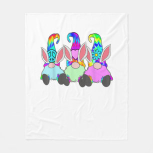 3 Ostern Hippie Gnomes Gefärbte Krawatte Frühlings Fleecedecke