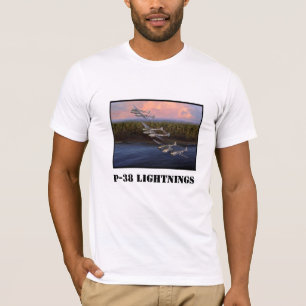 3 P-38 Blitze in Formation T-Shirt