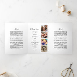 3 Page Ordre des funérailles | Programme commémora