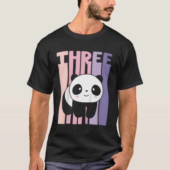 3 Panda 3Rd B-Tag T-Shirt (Vorderseite)
