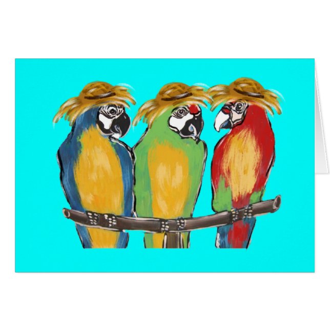 3 Papageien (Vorderseite (Horizontal))