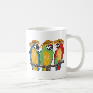3 Papageien Kaffeetasse