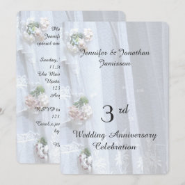 3. Party zum Geburtstag der Hochzeit, Vintage Spit Einladung