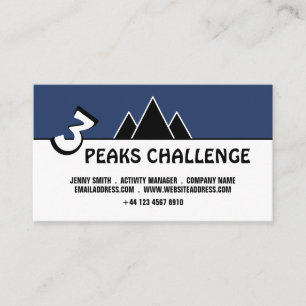 3 Peaks Challenge, Carte de visite d'alpinisme