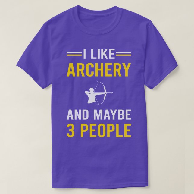 3 People Archery Archer Arrow Arrows Bow T-Shirt (Design vorne)