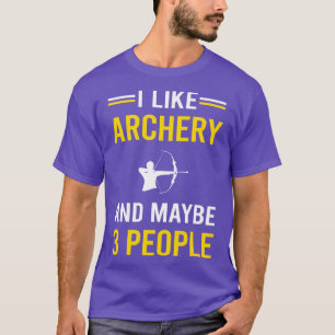 3 Personen Bogenschießen Schütze Pfeil Pfeile Boge T-Shirt