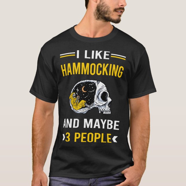 3 Personen Hammocking Hammock T-Shirt (Vorderseite)