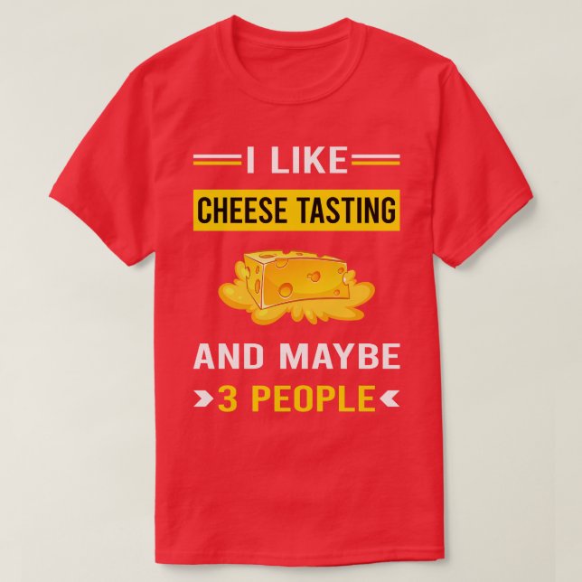3 Personen Käseverkostung T-Shirt (Design vorne)